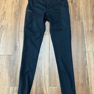 Carhartt Women’s Fitted Ankle Pants Black Pull On Stretch Pockets Size XS